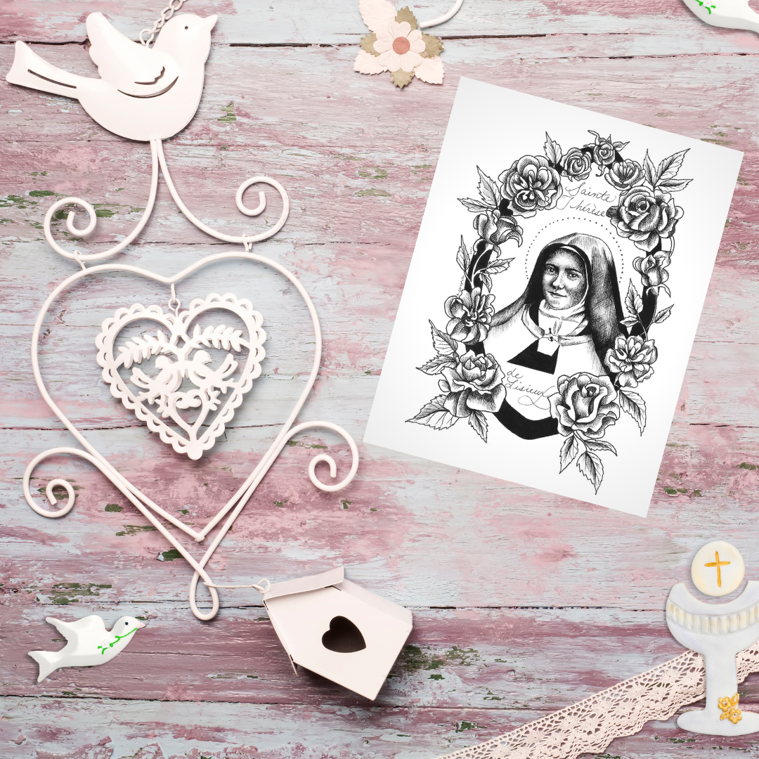 therese holy card