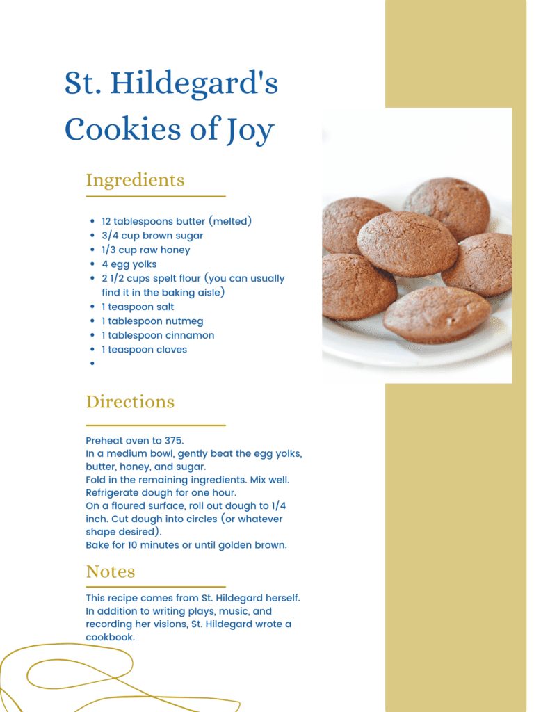 St. Hildegard's cookie recipe