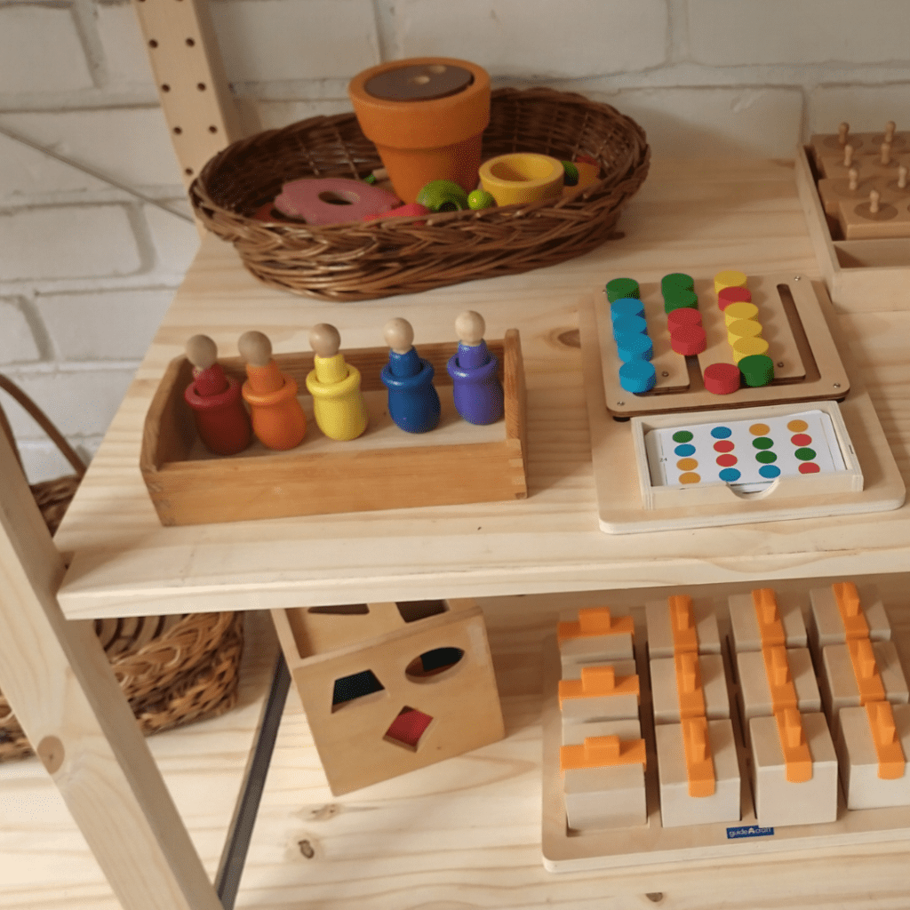 Montessori shelves at home