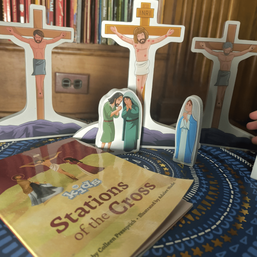 OSV Kids Stations of the Cross book and Pray and Play Stations of the Cross Set from Brother Francis 