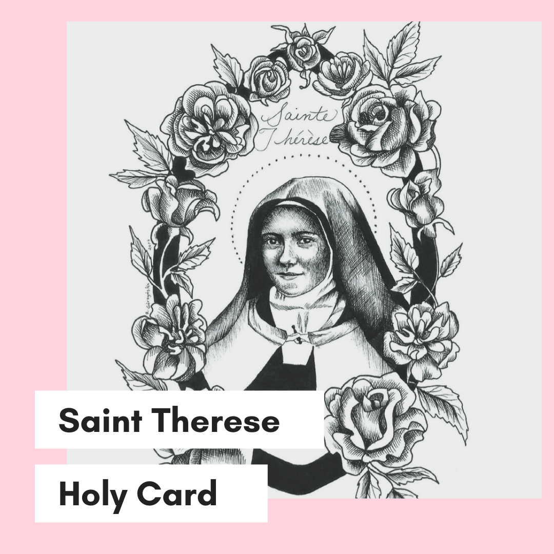 St. Therese Holy Card